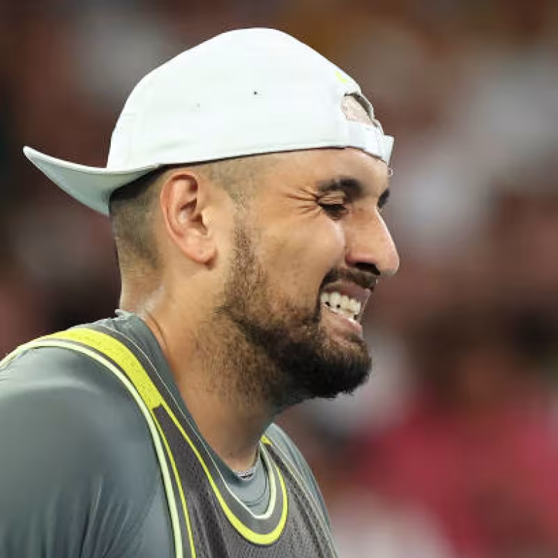Nick Kyrgios loses to Fearnley at the 2025 Australian Open. Photo: gettyimages