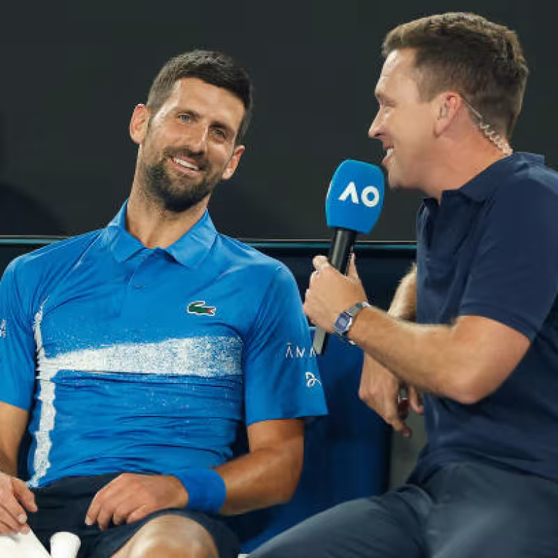 Novak is not only one of the best tennis players in history, he is one of the best athletes. Photo: Getty.