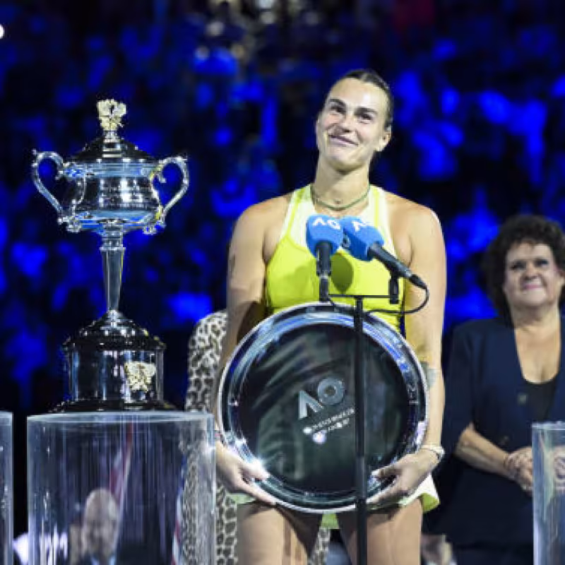 Aryna Sabalenka at the Australian Open 2025. Photo: Getty.