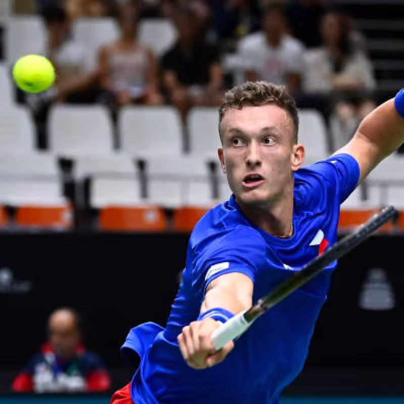 Jiri Lehecka in the 2024 Davis Cup. Photo: getty