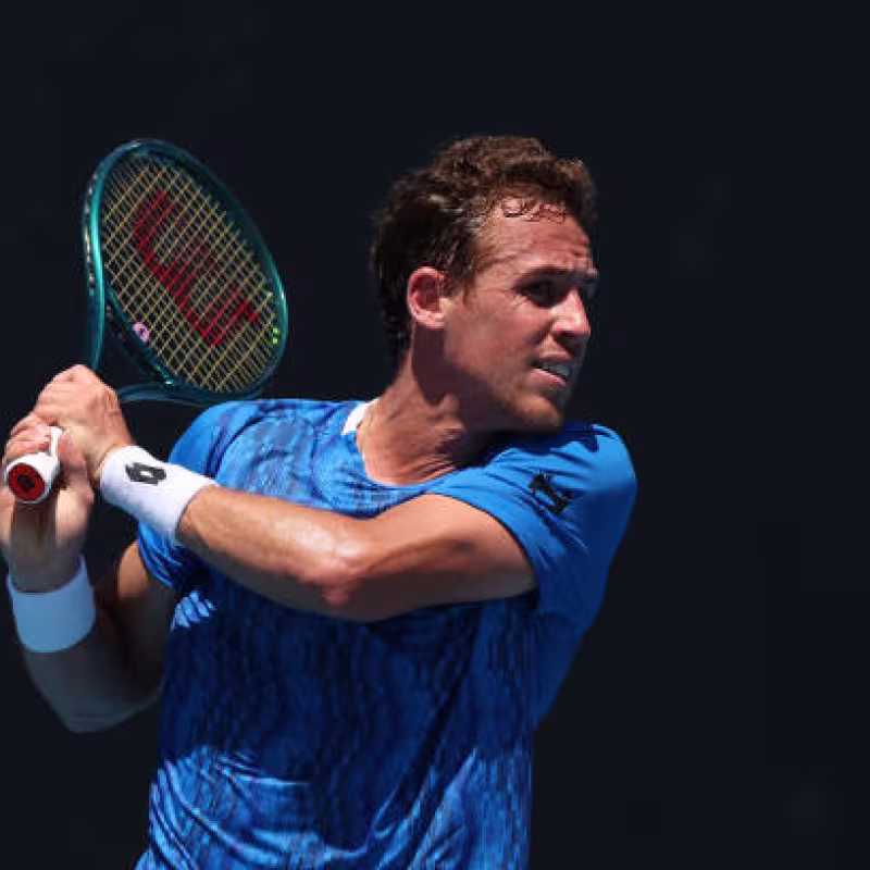 Roberto Carballés at the 2025 Australian Open. Photo: gettyimages.