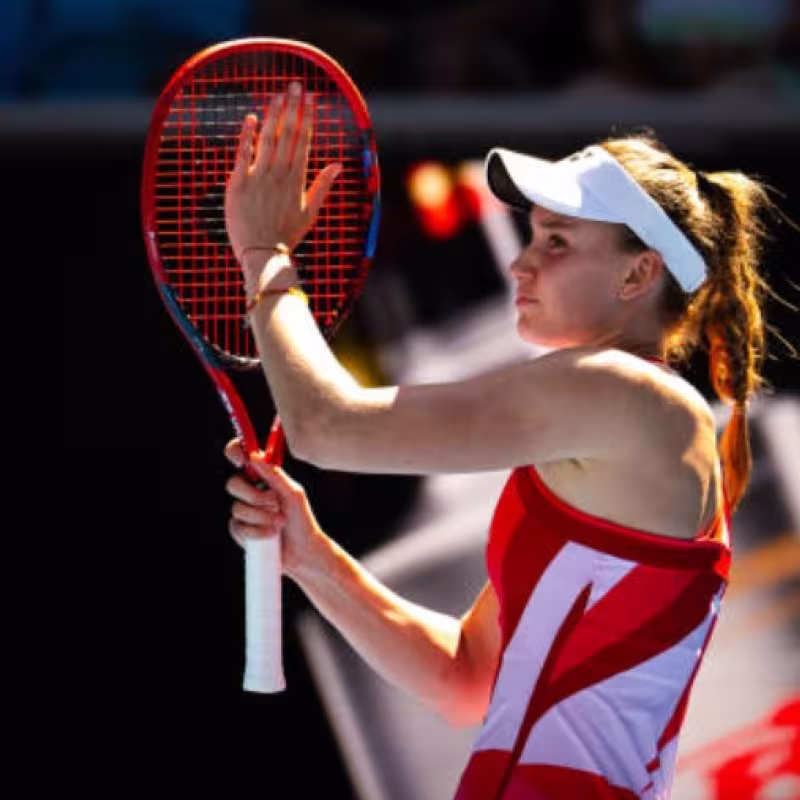Elena Rybakina at the 2025 Australian Open. Photo: Getty