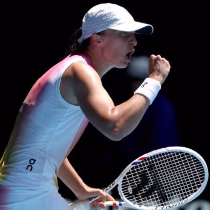Iga Swiatek at the Australian Open 2025. Photo: Getty
