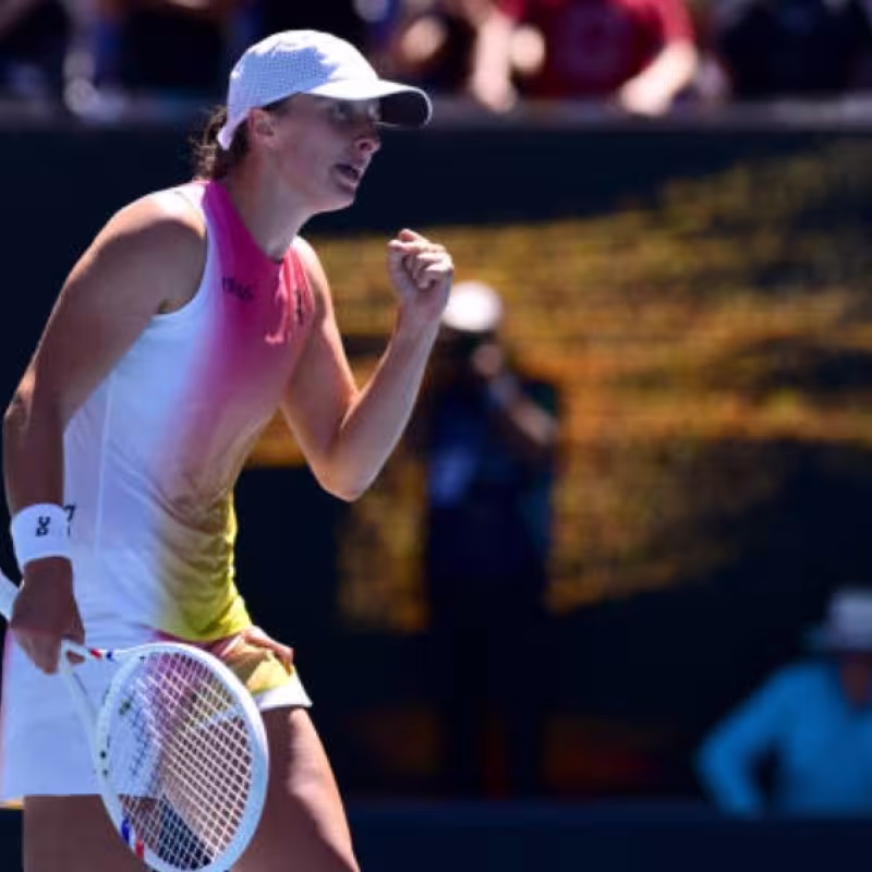 Iga Swiatek at the Australian Open 2025. Photo: Getty