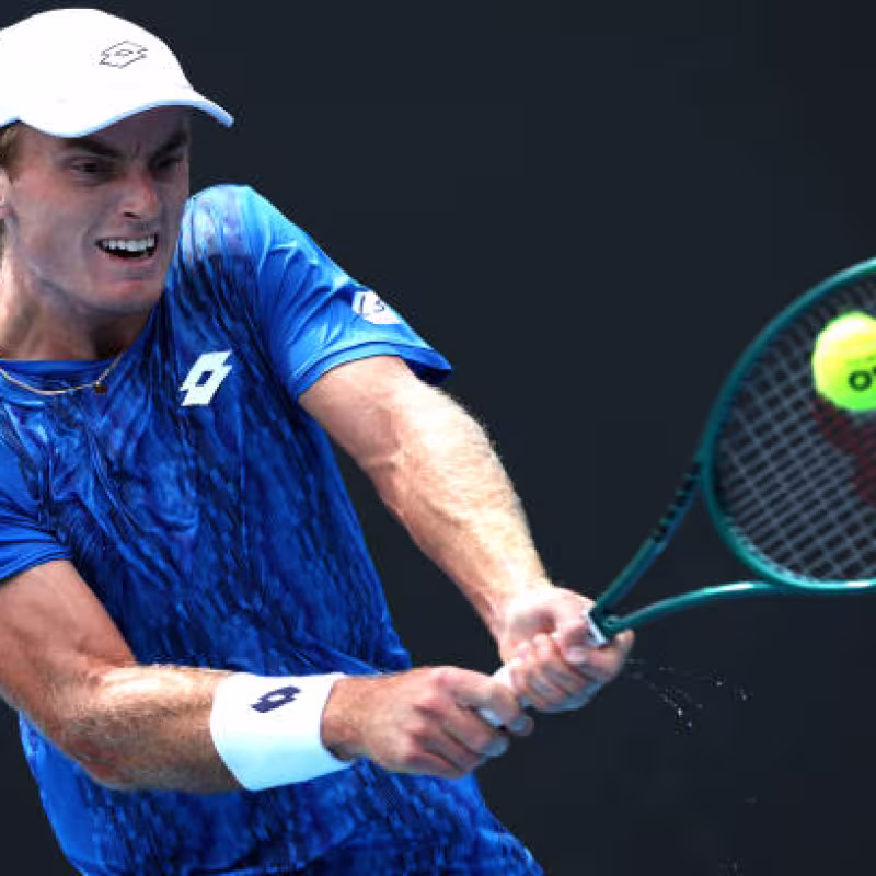 Tristan Schoolkate, at the Australian Open 2025. Photo: gettyimages