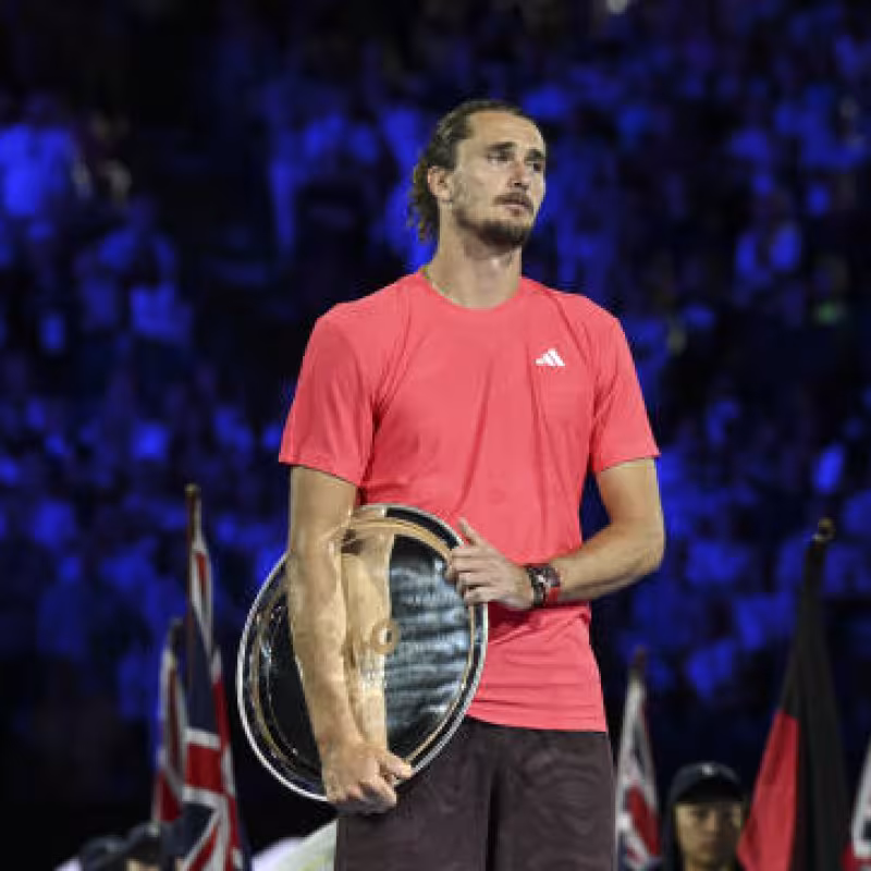 Alexander Zverev at the 2025 Australian Open. Photo: getty
