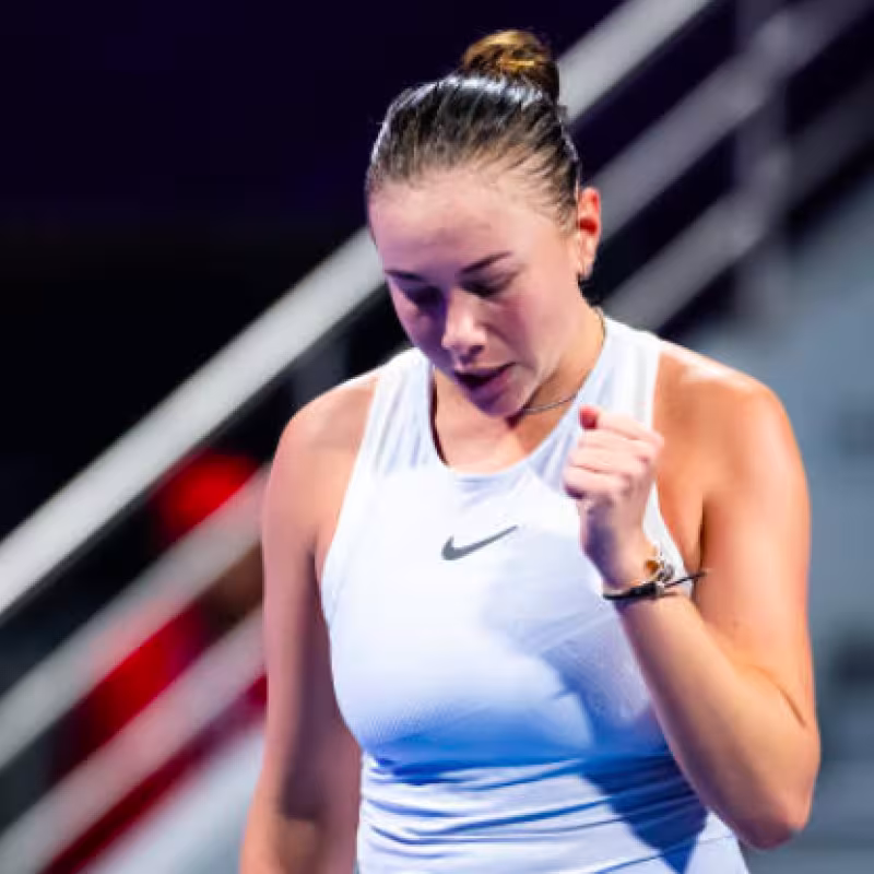 Amanda Anisimova continues to amaze at the WTA in Doha. Source: Getty