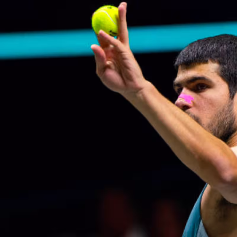 Carlos Alcaraz, the youngest to win titles on all surfaces. Source: Getty