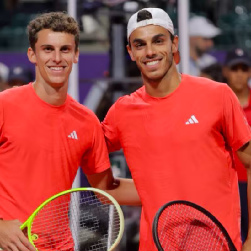 The Cerúndolo brothers faced off in Buenos Aires. Source: Getty