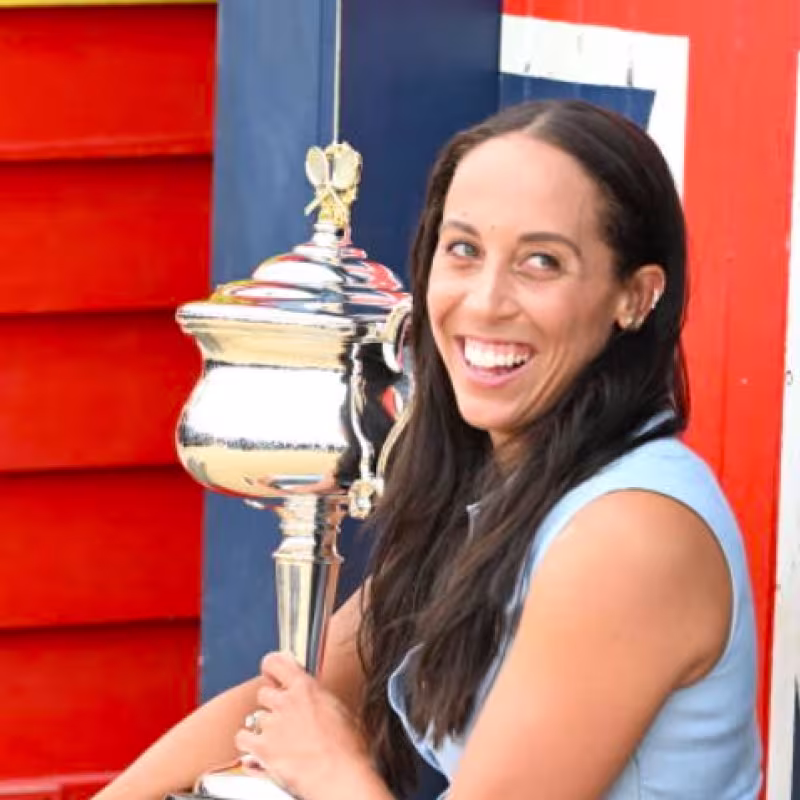 Madison Keys, the tennis smile in the beginning of this 2025. Source: Getty