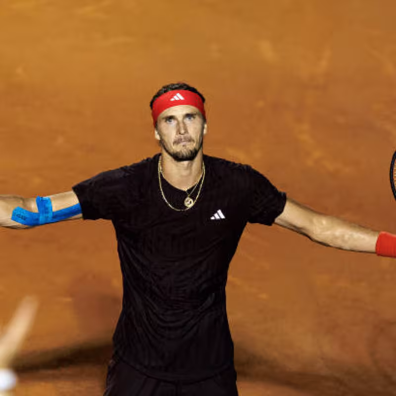 Alexander Zverev at the Rio Open 2025. Photo: gettyimages