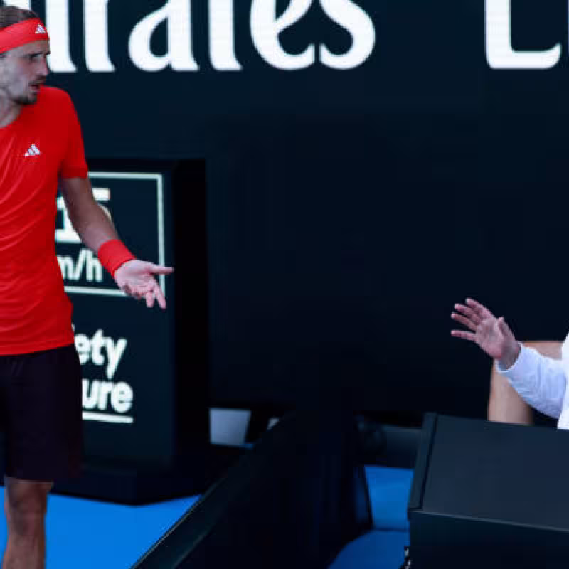 Alexander Zverev and His Father at the Australian Open 2025. Photo: Getty