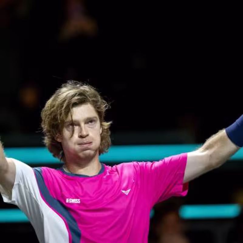 Andrey Rublev, emotional reflection. Photo: gettyimages