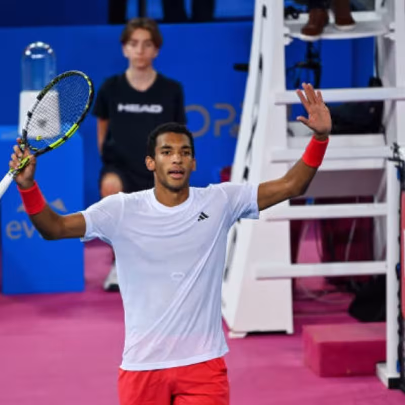Felix Auger-Aliassime at ATP Montpellier 2025. Photo: Getty