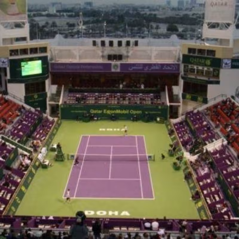 Central court of the Doha tournament. Photo: gettyimages