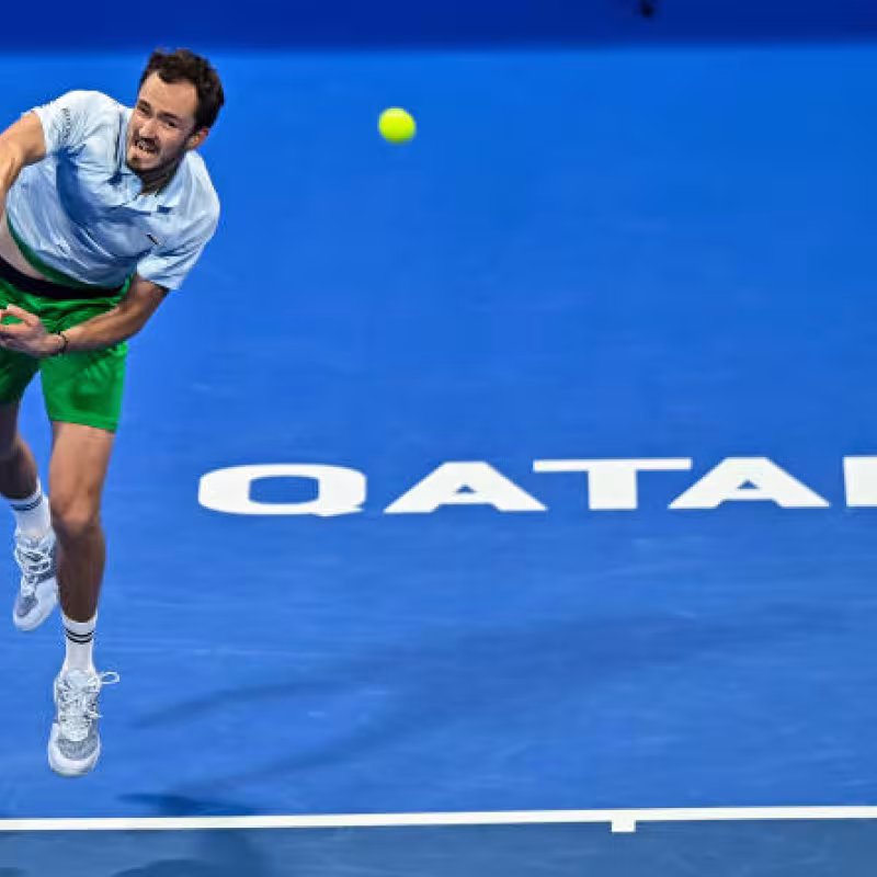 ATP Doha 2025. Thursday, February 20 Order of Play: Medvedev during the day, Alcaraz likely to repeat at night. Photo: Getty