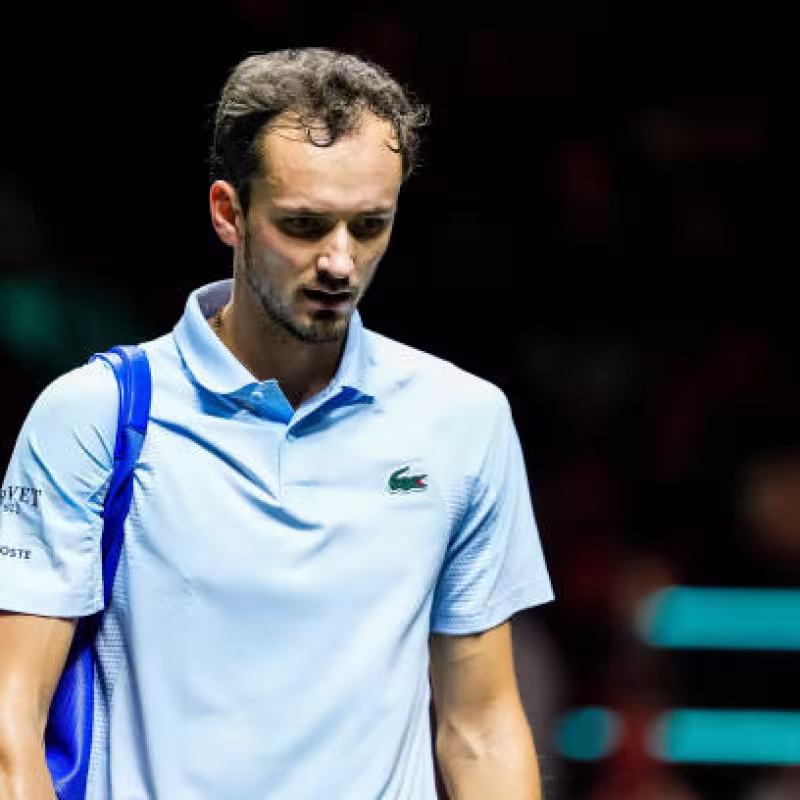 Daniil Medvedev eliminated from ATP Rotterdam 2025. Photo: Getty