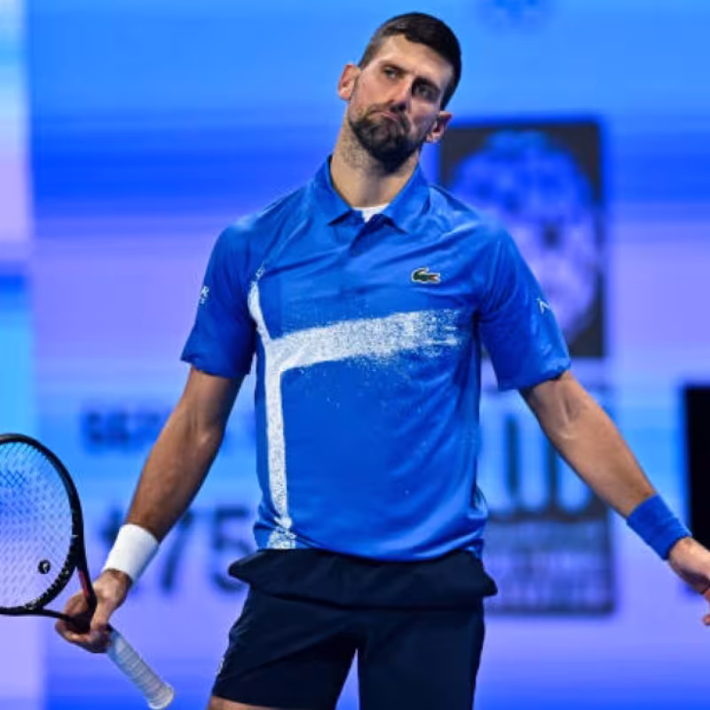 Novak Djokovic at ATP Doha 2025. Photo: Getty