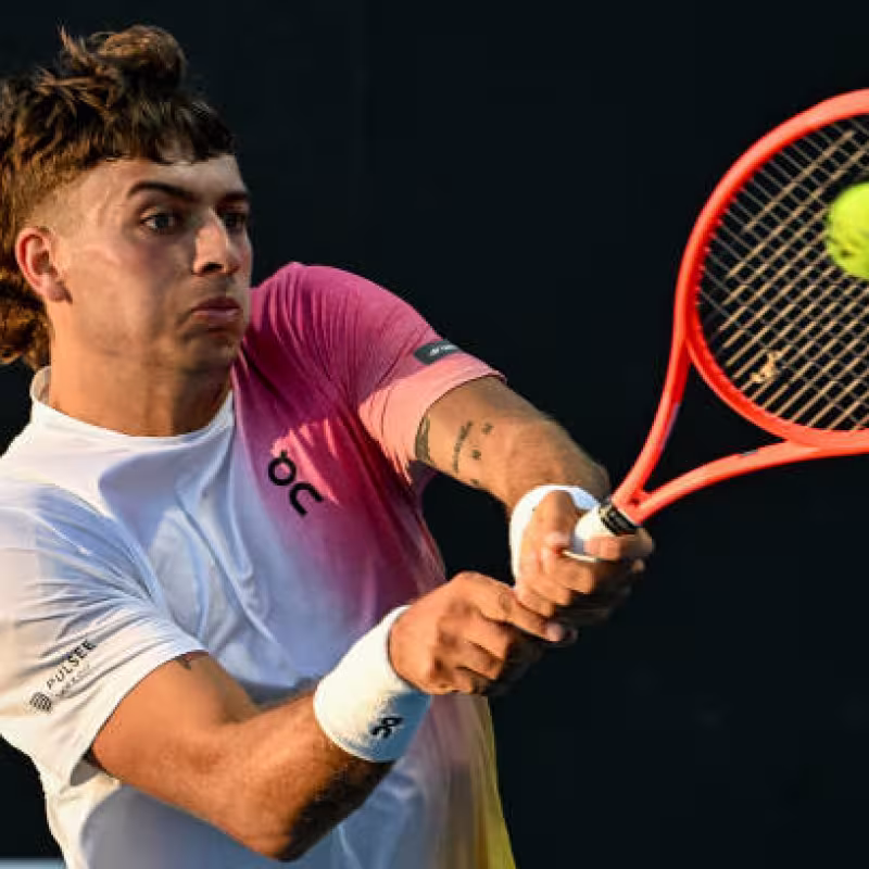 Cobolli: "It is tough when your father is your coach, now I listen to him a lot." Photo: Getty