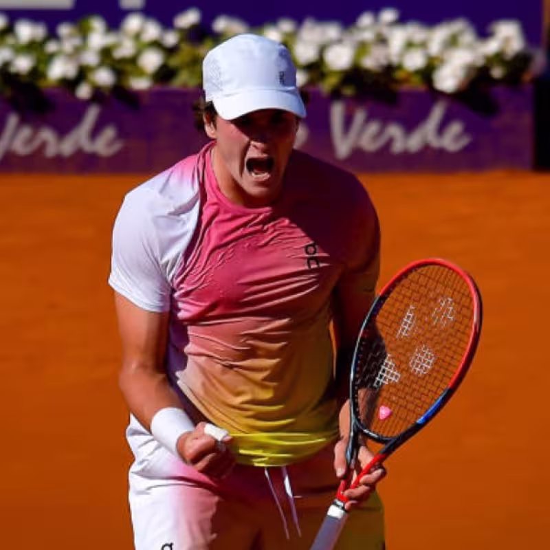João Fonseca at the ATP Buenos Aires 2025. Photo: Getty.