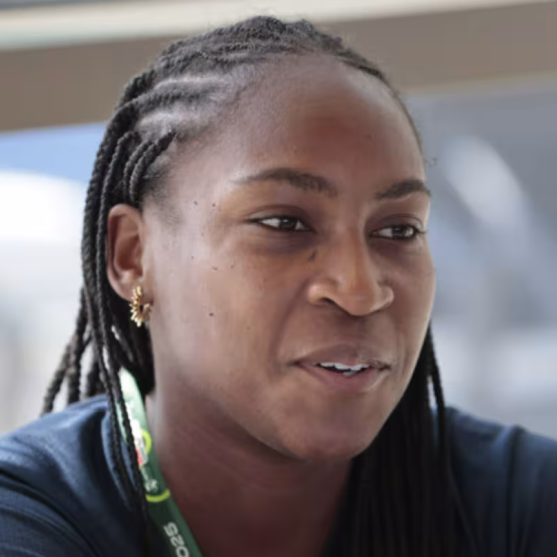 Coco Gauff at the WTA Dubai 2025. Photo: Getty