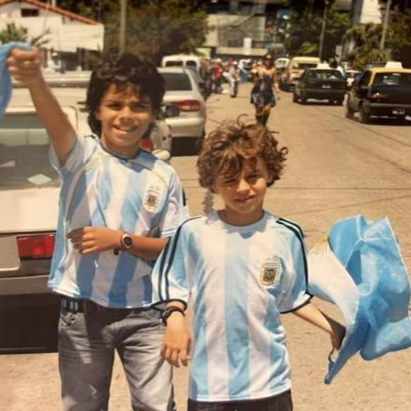 Francisco and Juan Manuel Cerúndolo as Children. Photo: @FranCerundolo