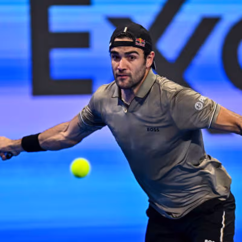 Matteo Berrettini evaluates his work in Doha. Photo: gettyimages