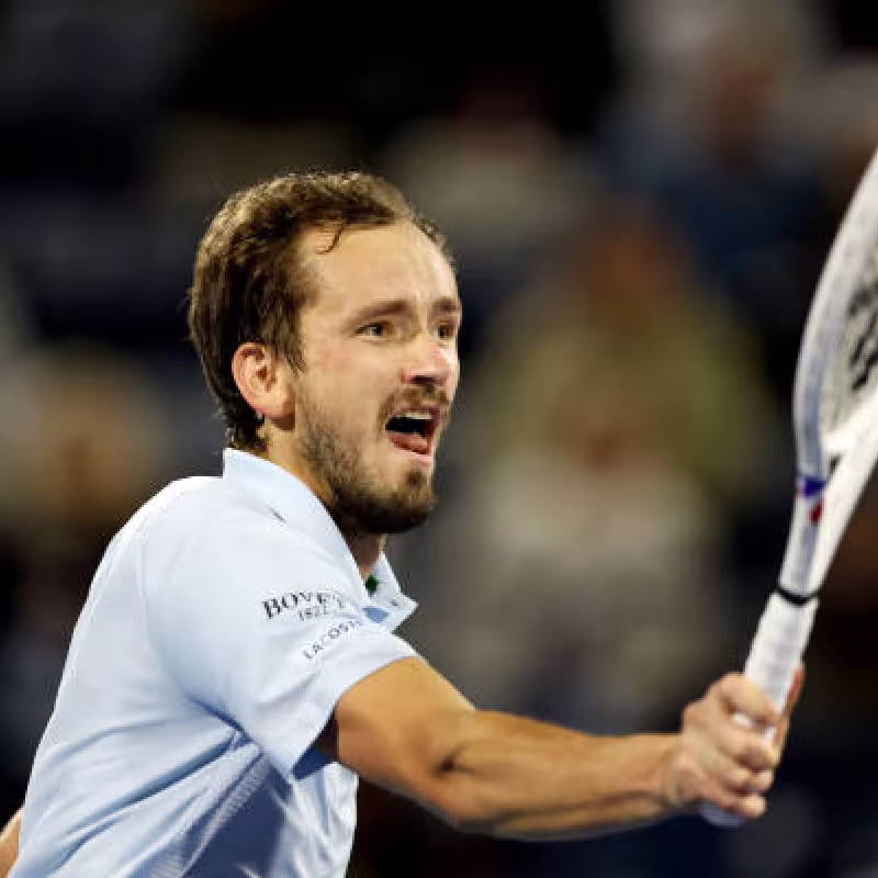 Daniil Medvedev at the ATP Dubai 2025. Photo: Getty