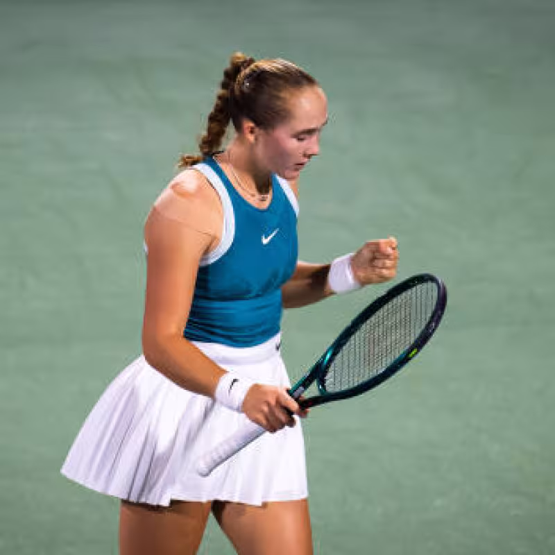 Mirra Andreeva, records of precocity. Photo: gettyimages