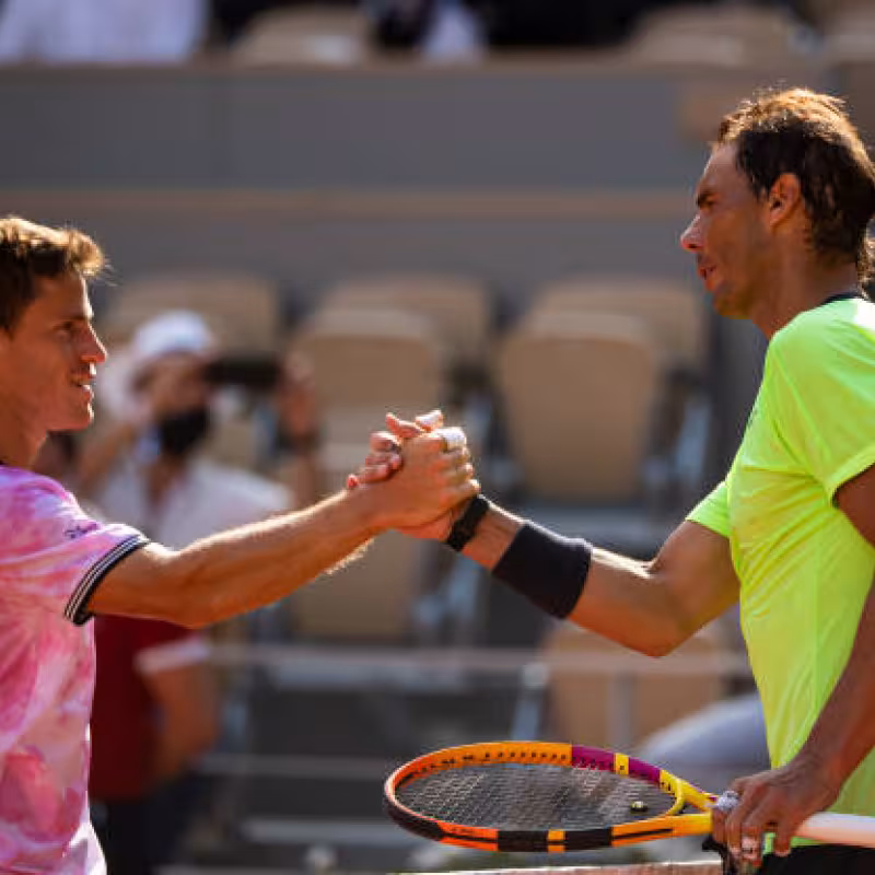 Rafael Nadal's message to Schwartzman. Photo: gettyimages