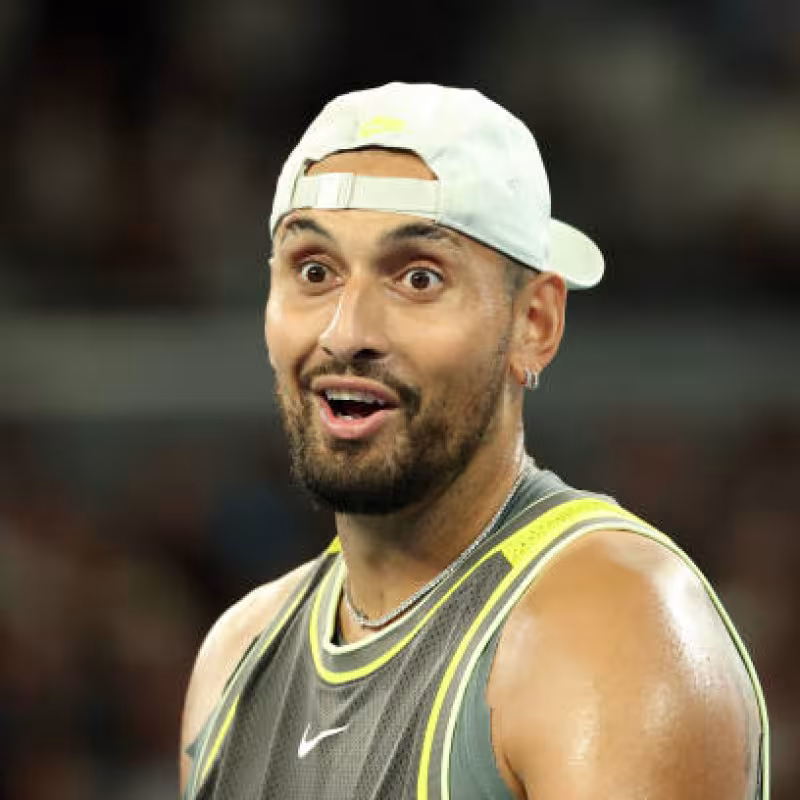 Nick Kyrgios, messages with Becker. Photo: gettyimages