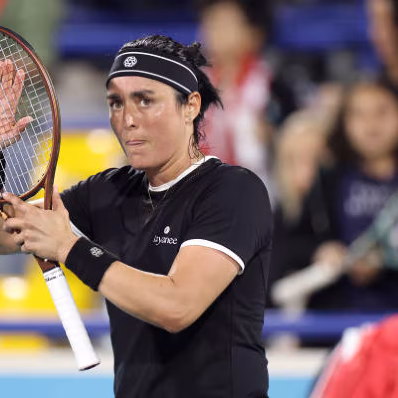 Jabeur wins the battle against Ostapenko in Abu Dhabi. Photo: Getty