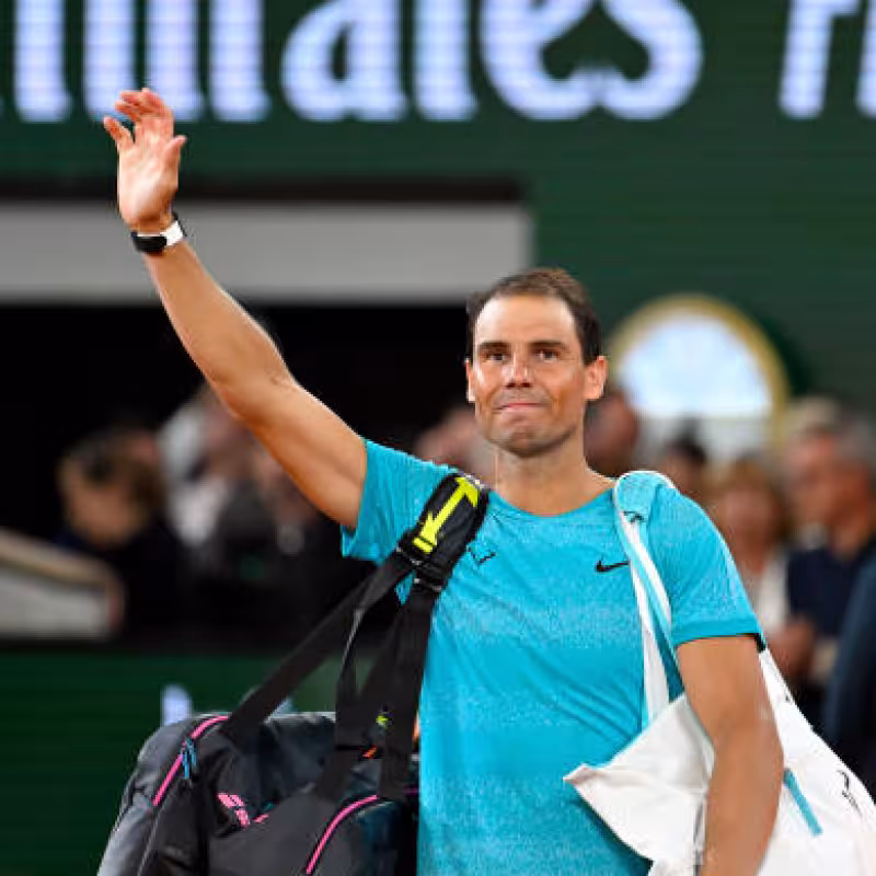 Rafa Nadal at Roland Garros 2024. Photo: Getty.