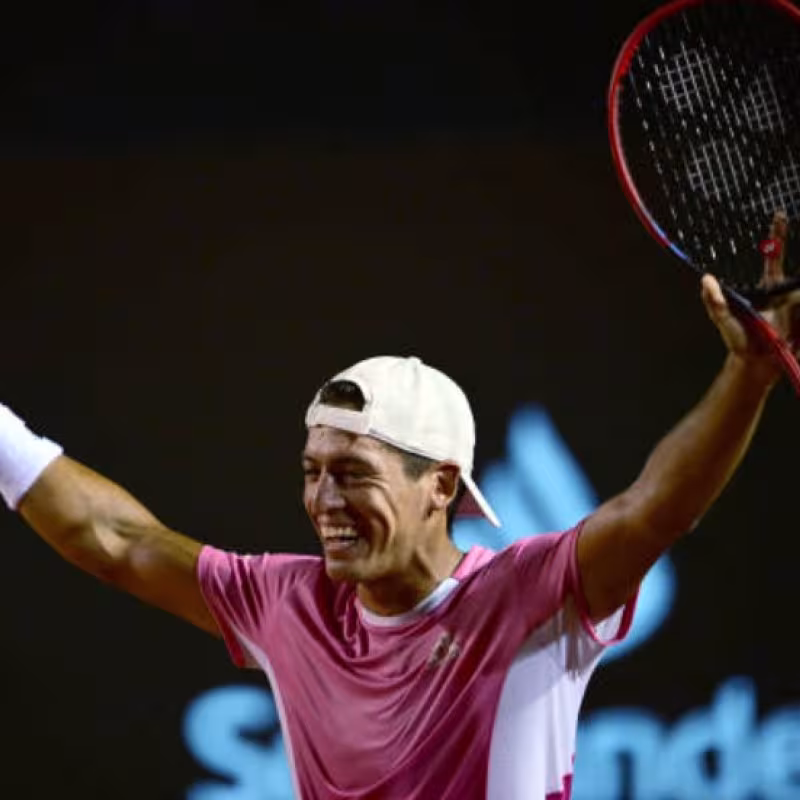 Sebastian Báez in the final of the ATP Rio 2025. Photo: Getty