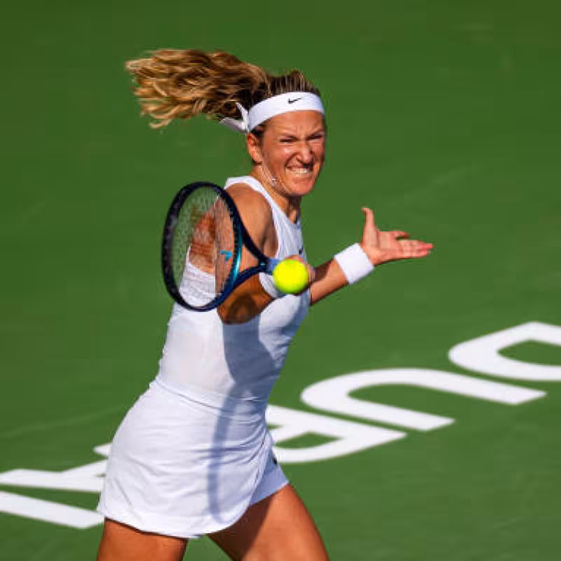 Victoria Azarenka at the 2025 Dubai WTA. Photo: getty