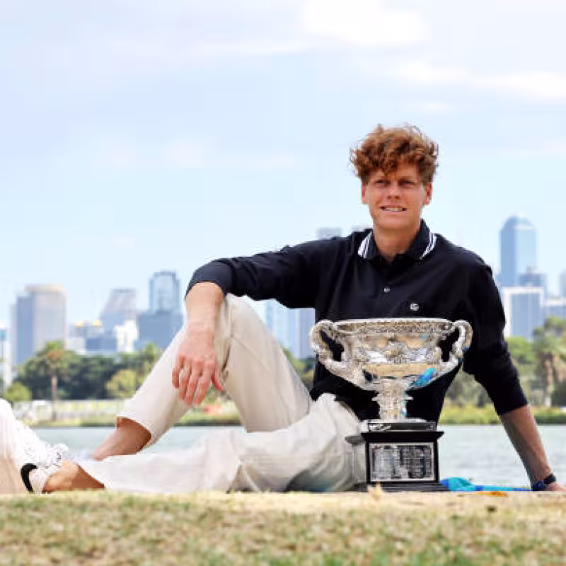 The data that confirms the instability of the men's circuit: Sinner is the leader in the Race with only the points from the Australian Open. Photo: Getty Images.