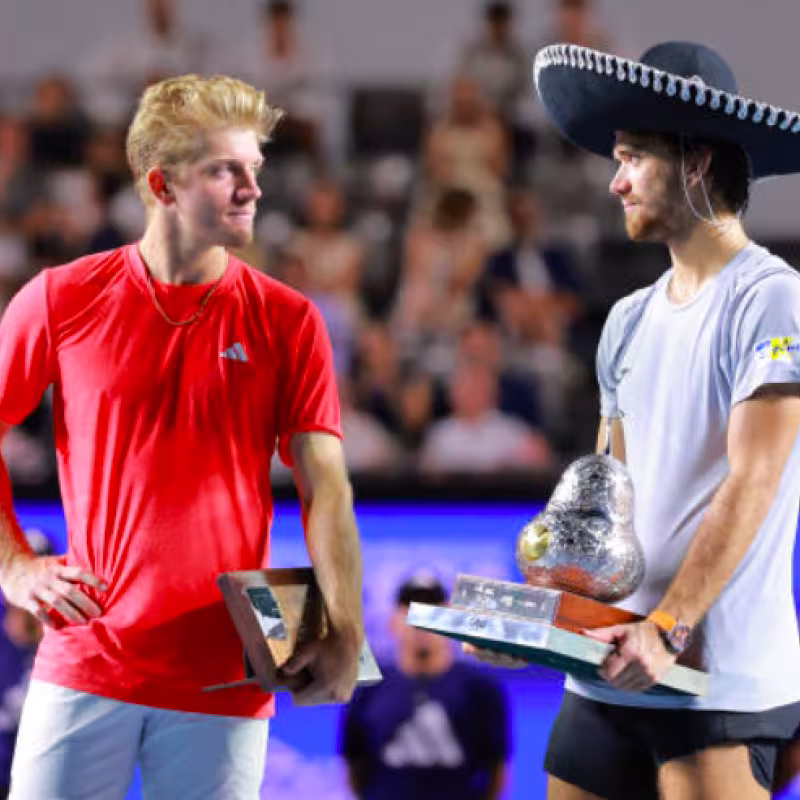 Alejandro Davidovich and his speech after losing the Acapulco final. Source: Getty