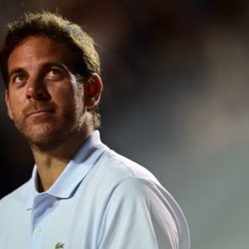 Del Potro and Serena Williams, luxury spectators at Djokovic's exhibition match. Photo: Getty Images.