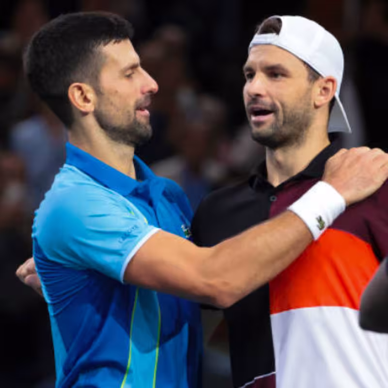 Novak Djokovic and Grigor Dimitrov break a longevity record. Source: Getty