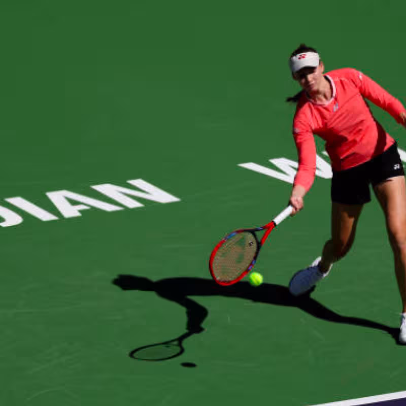 Elena Rybakina is already training in Indian Wells. Source: Getty