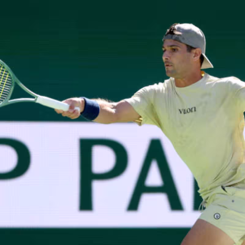 Giron delivers the second surprise of the day at Indian Wells and eliminates Ruud. Photo: Getty Images