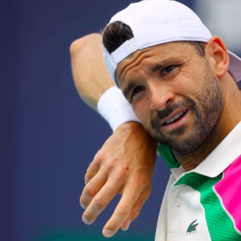 Grigor Dimitrov defends final in Miami. Source: Getty