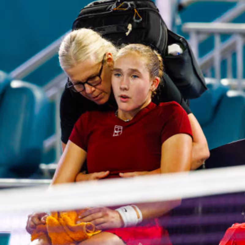 Mirra Andreeva suffers her first wave of hate on social media. Source: Getty