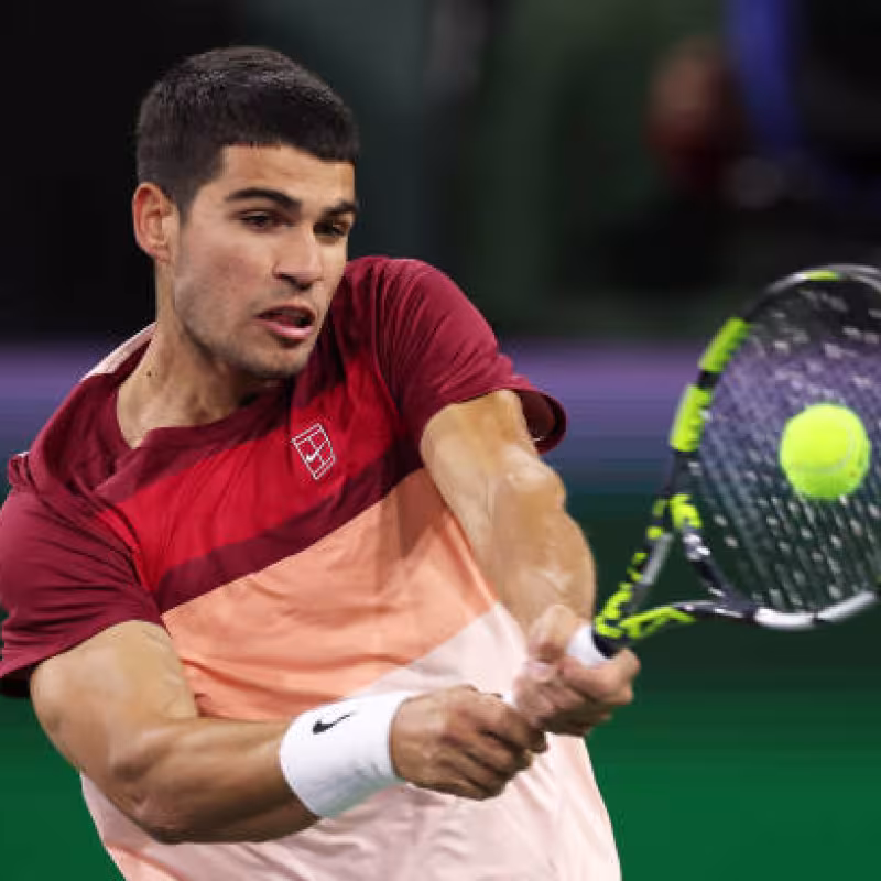 Carlos Alcaraz, analysis of the Indian Wells 2025 semifinals. Photo: gettyimages