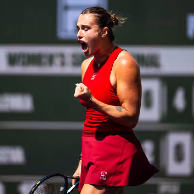 Sabalenka dominates Tomova in her debut at the Miami Open 2025. Photo: Getty