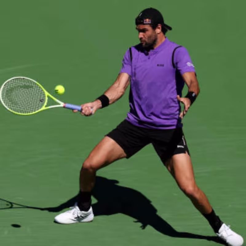 Matteo Berrettini at the 2025 Indian Wells Masters. Photo: Getty