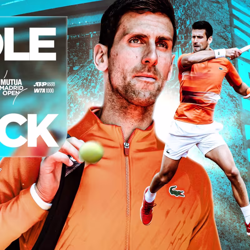 Djokovic returns to the Madrid tournament three years later.