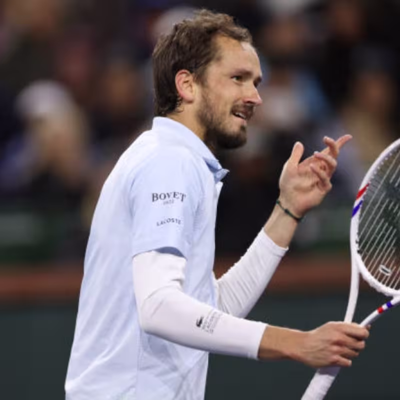 Daniil Medvedev at the Indian Wells Masters 2025. Photo: Getty