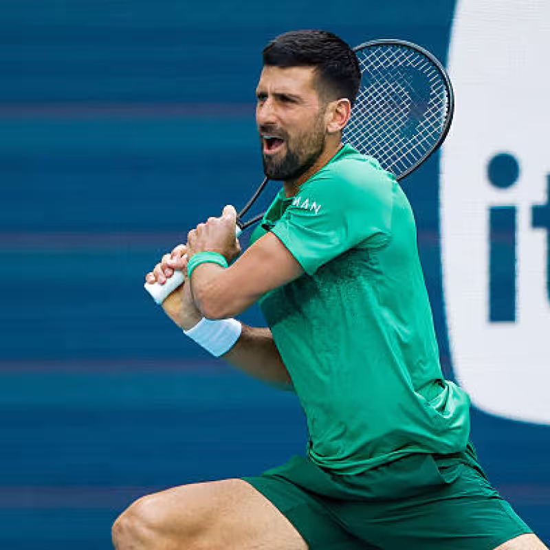 Djokovic shows no mercy to Dimitrov. Photo: Getty