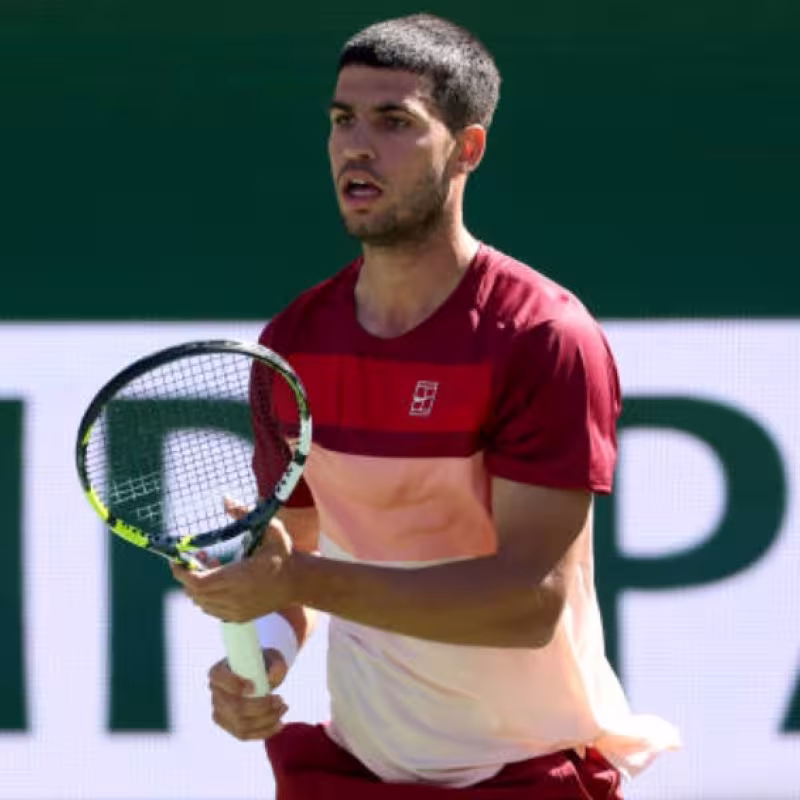 Carlos Alcaraz at Indian Wells 2025. Photo: Getty